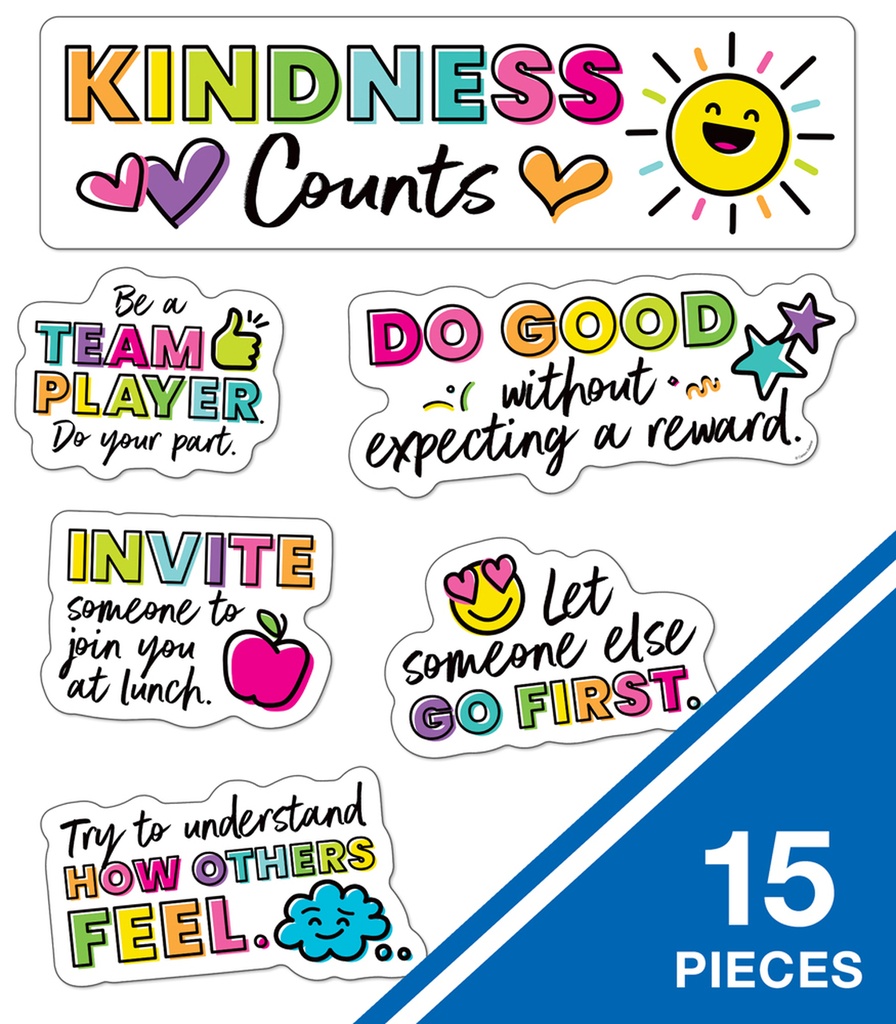 Kind Vibes Kindness Counts Mini Bulletin Board Set Teacher Direct